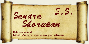 Sandra Skorupan vizit kartica